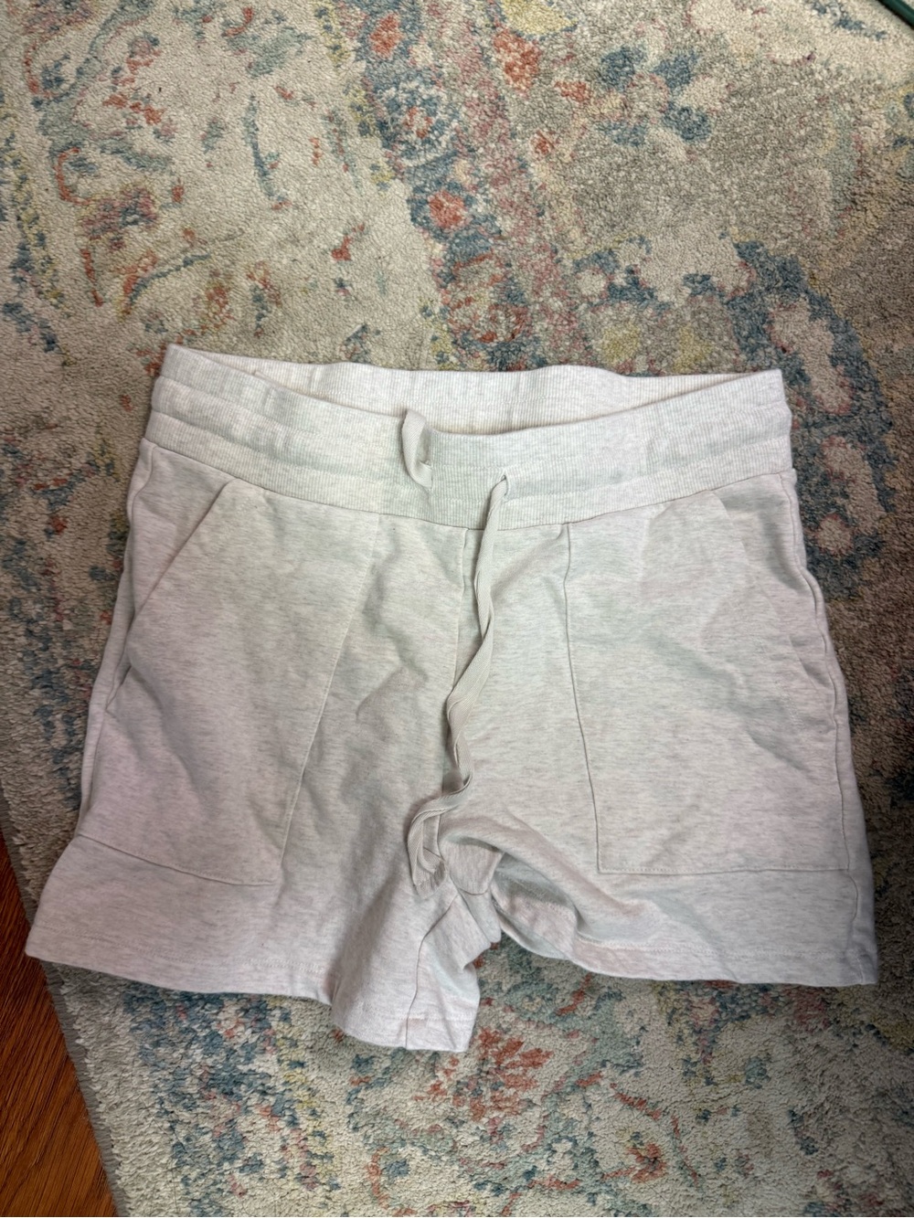 Daily Ritual Light Heather Gray Pull-On Athletic Shorts
